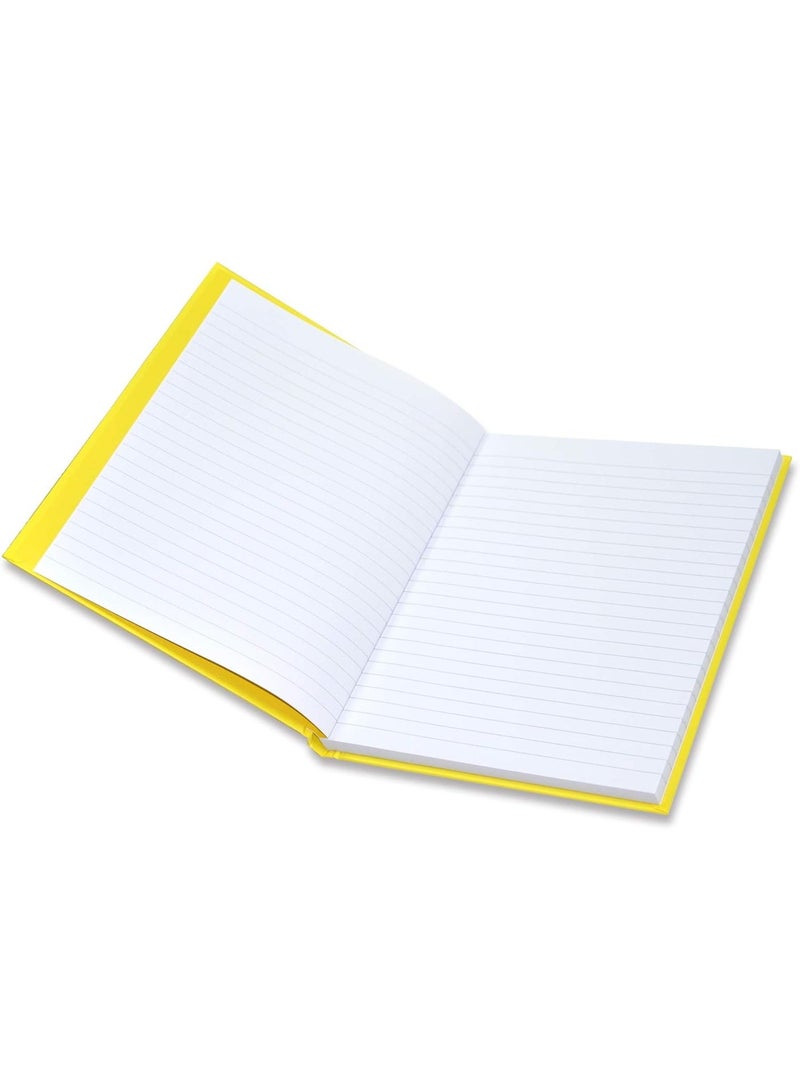 FIS Neon Hard Cover Notebook Single Line 9X7 Inch, 100-Sheets, Lemon 5-Piece - FSNB97N210 - Image 3